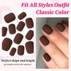 Lifextol 120pc Matte Square Press on Nails Short Square Fake