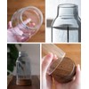 Incense Holder Ash Spill Proof Glass Wood Incense Holder Flower