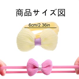 Children's Hair Tie, Set of 12, Painless, Baby, Hair Accessories, Stylish, Cute, Flower Ribbon, Bowknot, No Traces, Hair Ornaments, Kids, Girls, Elementary School, Preschool, Present, Soft, Pastel