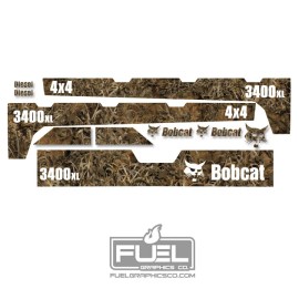 Bobcat 3400XL Utility Vehicle Full Camo Vinyl Decal Set 2015-2019 UTV