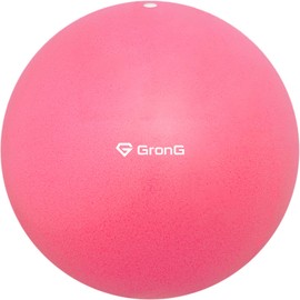GronG Pilates Ball Exercise Ball Yoga Ball 25cm with Inflatable Straw, Pink