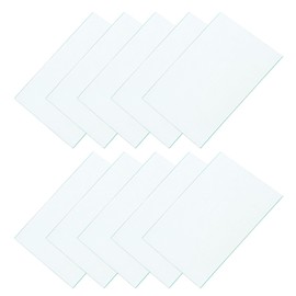 CoCud Welding Helmet Outer Cover Lens, 4.25"x3.35"x0.03" Total Size, Plastic Welding Replacement Lens Filter Covers for Darkening Welding Protective Lens Helmet Accessories, 10-Pieces