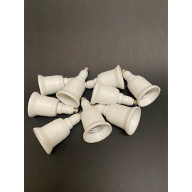Unbranded LOT of 9 pcs Lightbulb Mini Candelabra E11 to regular E26 Screw Base Adapter