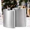 Tebery 8 oz Stainless Steel Hip Flask & Funnel Set,