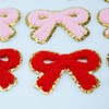SaktopDeco 12 PCS Bow Patches Red Pink White Bow Iron