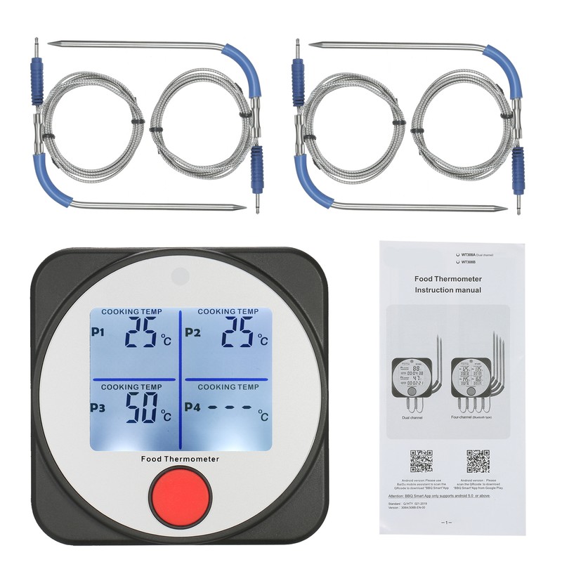 WT308B BT Meat Thermometer Smart Food Thermometer with Wireless Remote
