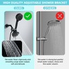 Matte Black Shower System - Dual Shower Head with Handheld