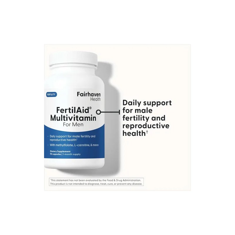 Suplemento De Fertilidad Masculina 90 Caps Importado Sin Sabor