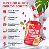 (2 Pack) Sugar Free Calcium Citrate Gummies 1200 mg with