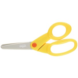 School Smart Plastic Blunt Tip Scissor, 5 Inches, Yellow