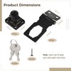 6 Pcs Hasp Locks with Keys, Twist Knob Keyed Locking