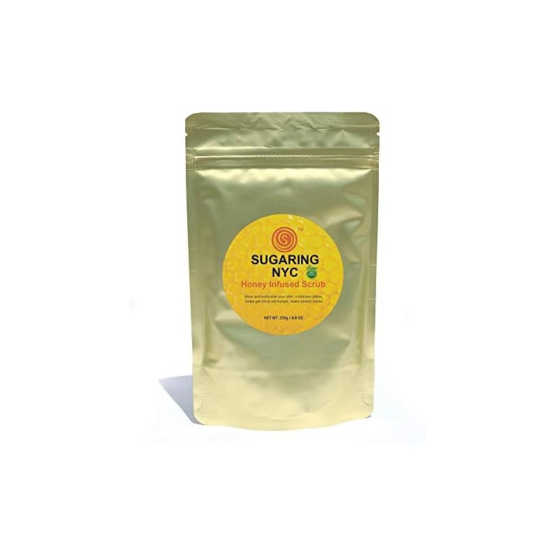 Cera orgánica de azúcar + exfoliante de miel orgánico NYC