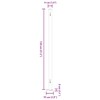 vidaXL Outdoor Privacy Solution - Patio Retractable Side Awning -
