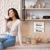 WUZYOU Funny Kitchen Wood Box Sign Table Decor, Retro I