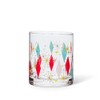 Abbott Collection Home 27-BOWLERAMA-of Diamond Tumbler, 3 inches high, Pink/red