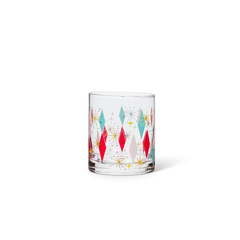 Abbott Collection Home 27-BOWLERAMA-of Diamond Tumbler, 3 inches high, Pink/red