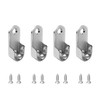 Mcredy 2 Pair Zinc Alloy Oval Hanging Rail Rod Holder