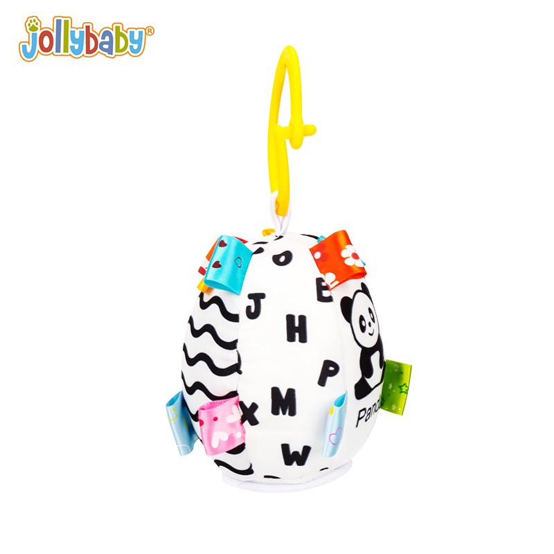 Black White Stroller Toy High Contrast Early Education Baby Plush