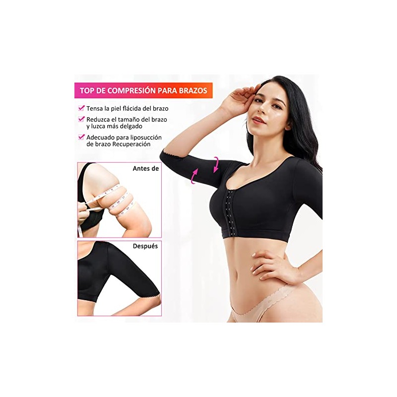 Eleady Mujeres Brazo Shaper Tops Manguitos de compresión para adelgazar