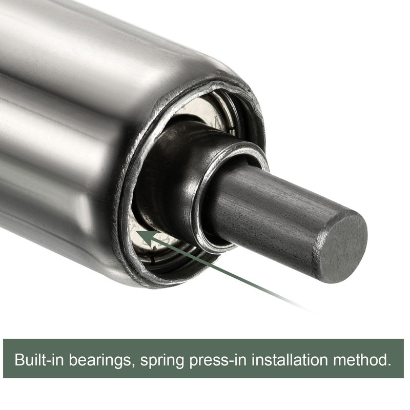 YOKIVE 2 Pcs Conveyor Roller, Stainless Steel Roller Replacement |