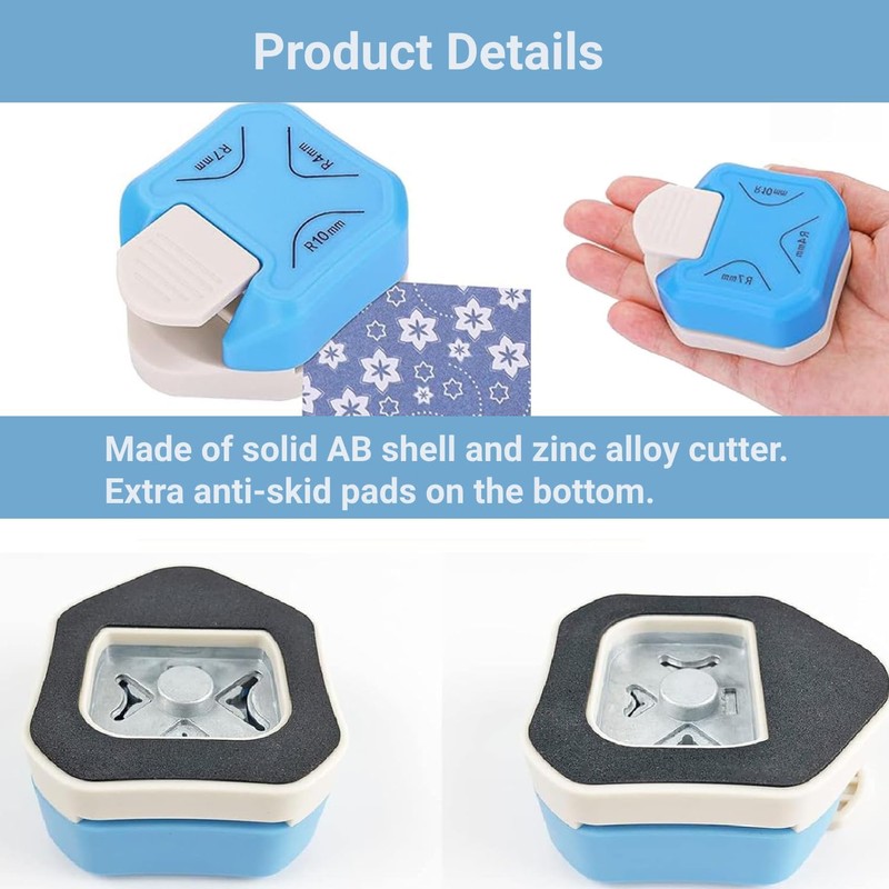 3-in-1 Corner Rounder Punch - Versatile Corner Tool for Crafts,