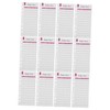 TEHAUX 1set Budget Planner Refills Thick Punched Expense Tracker Sheets