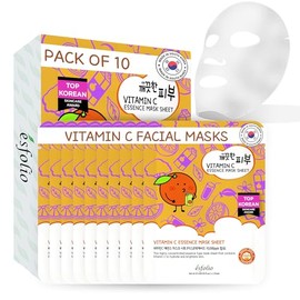 esfolio Mascarilla Facial Hidratante Con Esencia De Vitamina C, Producto Coreano Para El Cuidado De La Piel Rico En Antioxidantes Para Una Piel...    
