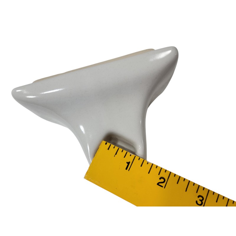 Vintage Snow White Ceramic Towel Bar Rod Rack Post Holder