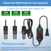 FUMAK Super Mini Aquarium Heater 10W Betta Heater Adjustable Submersible