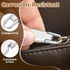 sourcing map 4pcs Zipper Pull, 1.42 Inch Zinc Alloy Zip