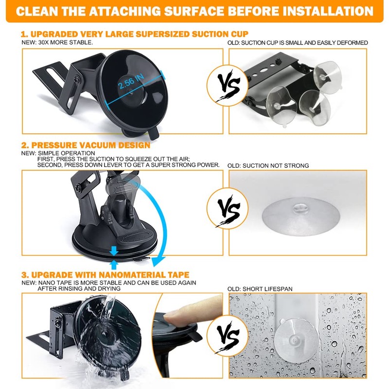 Xprite White Amber LED Emergency Traffic Advisor Strobe Dual Light