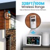 HODIK Weather Station with Atomic Clock Indoor Outdoor Thermometer Wireless,