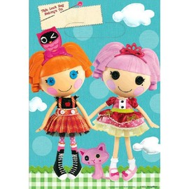 Adorable Lalaloopsy Birthday Party Favours Plastic Loot Bags (8 Pack), Multi Color, 9" x 6 1/2".