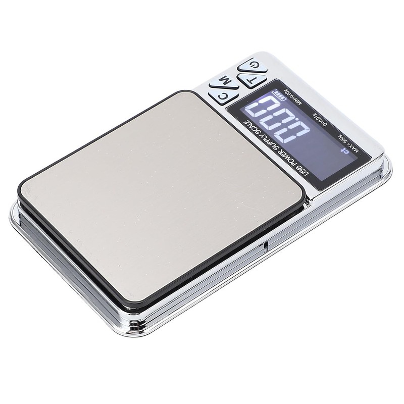 Báscula Digital de Miligramos 500g 0,01g 7 Unidades Báscula de