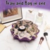 Rolling Purple Drawstring Bag with Purple Drawstring Bag DND Felt