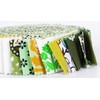 Soimoi 40Pcs Block Print Precut Fabrics Strips Roll Up 1.5x42inches