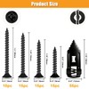 KURUI Metal Self Drilling Drywall Anchors,Heavy Duty Wall Anchor and