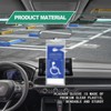 2 Pcs Handicap Placard Holder Ultra Transparent Handicapped Placard Holder