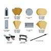 ROLLINGDOG Wall Sanding Kit - 6pcs Oxide Mesh Sandpaper(2pcs Each