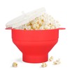 Large Microwave Popcorn Popper with Lid Handle BPA Free Foldable