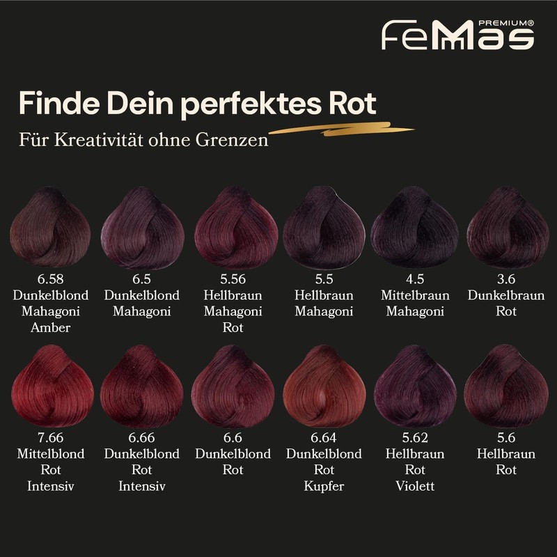 Femmas Hair Colour Cream, 100 ml Hair Colour with Argan