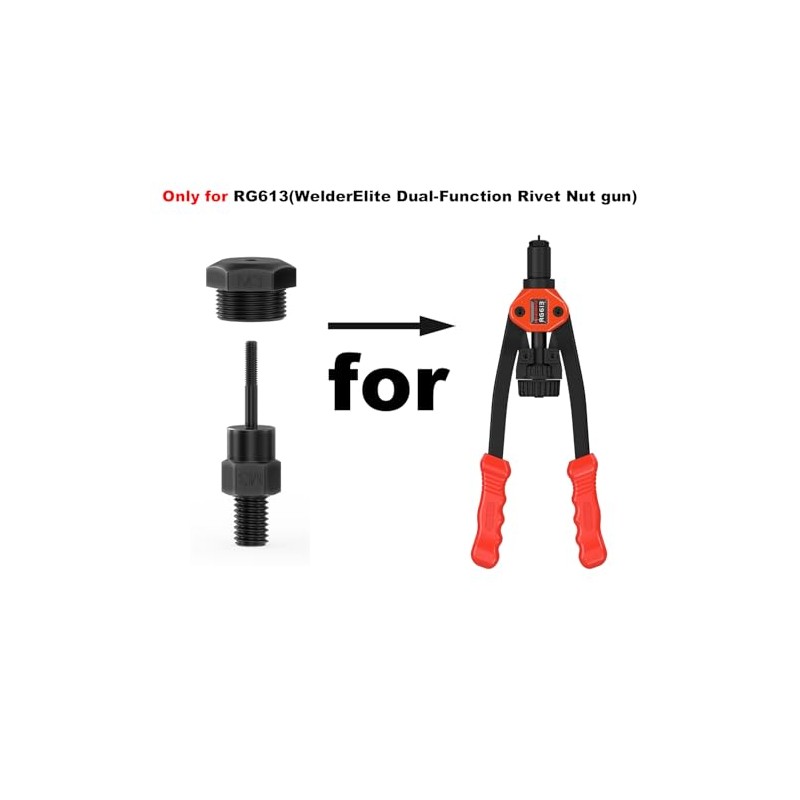 WelderElite Mandrels M3 (Accessories Dual-Function Rivet Gun RG613)-Only for RG613