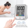 Geevon Digital Bathroom Clock, Waterproof Shower Timer with Large Touch