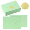 30Pcs avocado green premium envelopes, 6.3 * 4.3 inches.