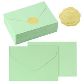 30Pcs avocado green premium envelopes, 6.3 * 4.3 inches.