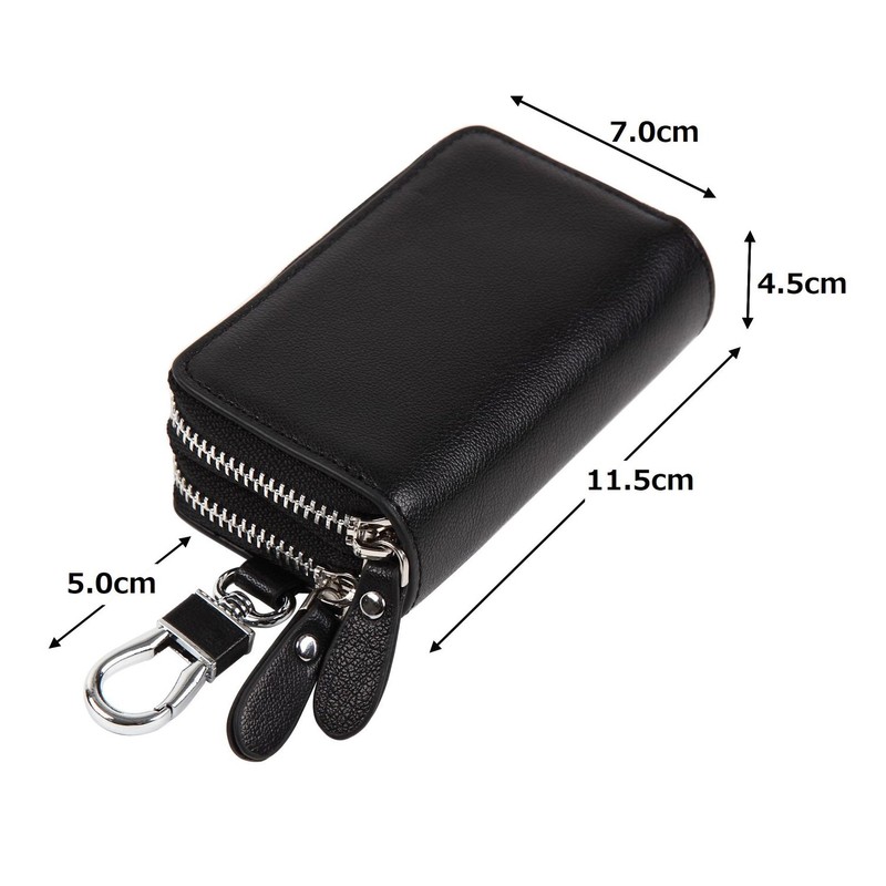 Four Pary Smart Key Case, Bellows Type, Wallet Included, Double
