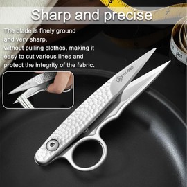 2025 New Upgrade Sewing Scissors, Stainless Steel Premium Tailor Scissors, Microcrystalline Steel Shears，Thread Snips Trimming Nipper for Gift Wrapping Yarn, Sewing Supplies