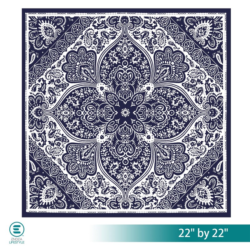 Endea Group All-Gender Bandana Multi-Purpose Headband, Handkerchief, Head Wrap, Scarf,