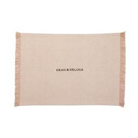 Dean and Deluca Cotton Chambray Placemat Beige Approx 32 x 45cm
