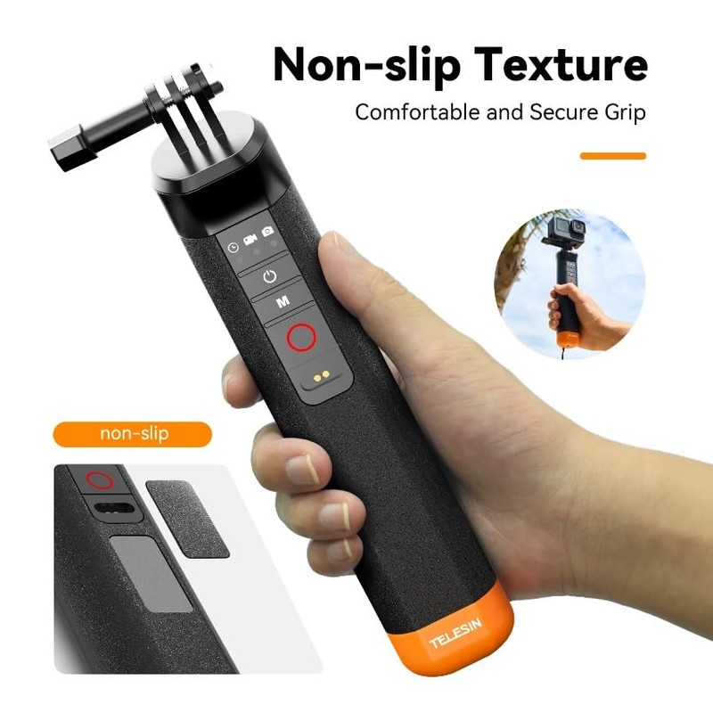 CamGo Telesin Remote Control Floating Bar for GoPro Hero 13/12/11/10/9/8/MAX